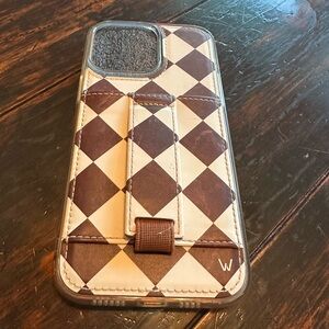Stylish Brown and Cream Phone Case